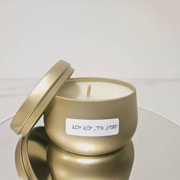 נר ארומתרפיה יסמין ורד ילנג ילנג